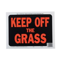 HY-KO プラスティック製サインプレート「Keep off the Grass」10枚入 (3022) / SIGN KEEP OFF GRASS PLST