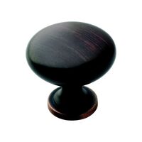 Amerock Allison ラウンド型キャビネットノブ オイルラブドブロンズ (BP53005ORB) / KNOB ROUND 1-1/4" BRONZE