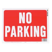 HY-KO プラスティック製サインプレート「No Parking」10枚入 (20609) / SIGN NO PARKING 9"X12"