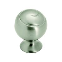 Amerock SwirlZ ラウンド型キャビネットノブ サテンニッケル (BP9338G10) / KNOB 1-1/8"RND SAT NICKL