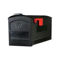 Gibraltar Mailboxes Gibraltar Roughneck 支柱設置式プラスティック製メールボックス (GMB505B01) / MAILBOX ROUGHNECK BLK SM