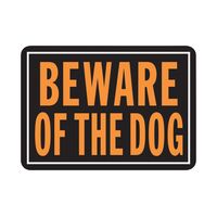HY-KO サインプレート 「Be aware of Dog」12枚入 (838) / SIGN BEWARE DOG AL 10X14