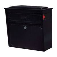 Mail Boss Townhouse 壁取付式ロック付メールボックス (7172) / MAILBOSS WALLMOUNT BLACK