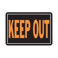 HY-KO アルミニウム製サインプレート「Keep Out」12枚入 (807) / SIGN KEEP OUT AL 10X14"