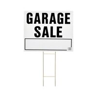 HY-KO プラスティック製サインプレート「Garage Sale」5枚入 (LGS-2) / SIGN GARAGE SALE 20X24"