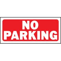 HY-KO プラスティック製サインプレート「No Parking」5枚入 (23002) / SIGN NO PARKING