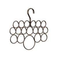 InterDesign スティール製スカーフホルダー (24981) / SCARF HOLDER 18HOLE BRNZ