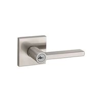 Kwikset Halifax スティール製エントリーロックレバー サテンニッケル仕上げ (91560-007) / ENTR LOCK LVR HALIFAX SN