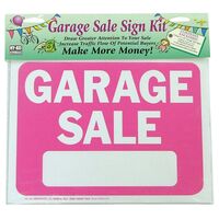 HY-KO プラスティック製サインプレート「Garage Sale」10枚入 (KIT-13) / SIGN KIT GARAGE SALE