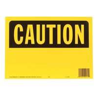 HY-KO プラスティック製サインプレート「Caution」5枚入 (562) / SIGN OSHA CAUTION 10X14"