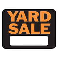 HY-KO プラスティック製サインプレート「Yard Sale」10枚入 (3033) / SIGN YARD SALE9X12"PLAST