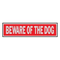 Hy-Ko サインプレート 「Beware of Dog」10枚入 (441) / SIGN BEWARE DOG2X8"ALUM