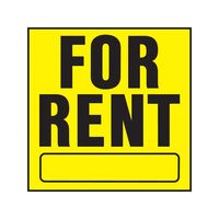 HY-KO プラスティック製サインプレート「For Rent」20枚入 (YP-5) / SIGN FOR RENT PLAST