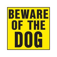 Hy-Ko プラスティック製サイン 「Beware Of Dog」 20枚入 (YP-6) / SIGN BEWARE OF DOG PLAST