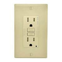 Leviton Decora AFCI/GFCI デュアルコンセント 15A アイボリー (AGTR1-I) / AFCI/GFCI OUTLET 15A IV