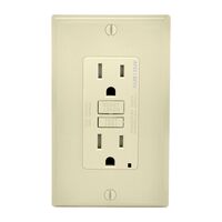 Leviton Decora AFCI/GFCI コンセント 15 amps ライトアーモンド (AGTR1-T) / AFCI/GFCI OUTLET 15A LA