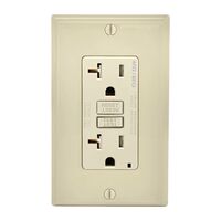 Leviton Decora AFCI/GFCI コンセント 20 amps ライトアーモンド (AGTR2-T) / AFCI/GFCI OUTLET 20A LA