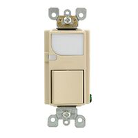 Leviton Decora ライト付きトグルスイッチ アイボリー 15A (6526-I) / TGL SWTCH&LIGHT 15A IV