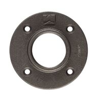 B＆K 可鍛鉄フロアーフランジ 3/4インチ径 ブラック 5個入 (521-604BG) / FLANGE BLACK 3/4"