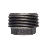 B＆K 1/2×1/4インチ径可鍛鉄六角ブッシュ ブラック 5個入 (521-931BG) / BUSHING HEX BLK 1/2X1/4