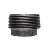 B＆K 可鍛鉄六角ブッシュ 1/2×3/8インチ径 ブラック 5個入 (521-932BG) / HEX BUSHING 1/2X3/8BLK