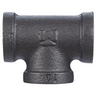 B＆K 可鍛鉄T型継手 3/4インチ径 ブラック 5個入 (520-604BG) / TEE BLK 3/4" EQL