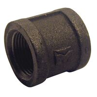 B＆K 可鍛鉄製FPTカップリング 1/2インチ ブラック 5個入(521-203BG) / COUPLING BLK 1/2" EQL