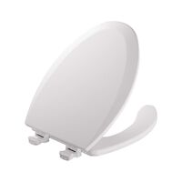 Mayfair 木製トイレ便座シート 長型 ホワイト (1440EC-000) / TOILET SEAT ELNG WOOD WH