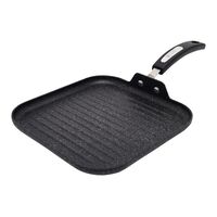 Starfrit The Rock スクエア型アルミニウム製グリルパン 10インチ ブラック (0303210060000) / GRILL PAN 10"SQR B/W