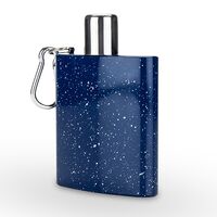 Foster & Rye ステンレススティール製フラスク マルチカラー (4657) / FLASK ENML CARABR 6OZ