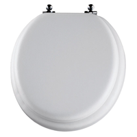 Mayfair ビニールクッション式トイレ便座 丸型 ホワイト ( 13CP-000) / TOILET SEAT RND SFT WH/C