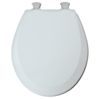 Mayfair 木製トイレ便座 丸型 シルバー (41EC-162) / TOILET SEAT RND SILVER