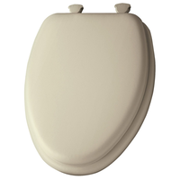 Mayfair ビニールクッション式トイレ便座 細長型 ボーン (113EC-006) /  TOILET SEAT ELNG PRM BN