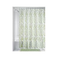 InterDesign シャワーカーテン つる植物柄 2パック (32480) / SHOWER CURTAIN VINES