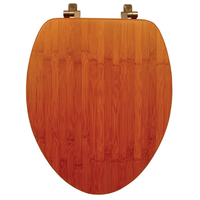 Mayfair 竹製トイレ便座 細長型 (19401NI 568) / TOILET SEAT ELNG BAMBOO