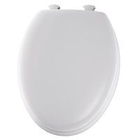 Mayfair 木製トイレ便座 細長型 ホワイト (144ECA-000) / TOILET SEAT ELNG PREM WH