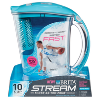 Brita Stream 浄水ピッチャー ブルー (36219) / STREAM WTR PITCHER BLU