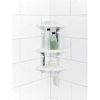 Zenith コーナー用シャワーシェルフ (480W) / CADDY CORNER 3TIER WHT