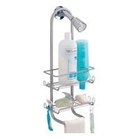 InterDesign スティール製シャワーキャディ (60166) / SHOWER CADDY SILVER