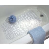 InterDesign プラスティック製バスマット クリアー (80010) / BATH MAT CLEAR26.5X13.75