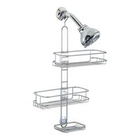 InterDesign Linea ステンレススティール製シャワーキャディ (69286) / SHOWER CADDY LINEA SILVR