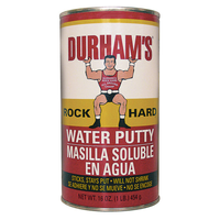 Durhams Rock Hard 水性パテ ナチュラルクリーム 12個入 (1LB) / FILLR WATER PUTTY 1LB