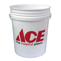 ACE バケツ ホワイト (03GA12ST144)/ PLSTC BUCKET3.5G WHT ACE