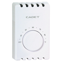 Cadet 壁取付暖房用シングルポールサーモスタットダイヤル (08300)