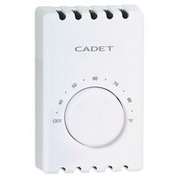 Cadet 壁取付暖房用ダブルポールサーモスタットダイヤル