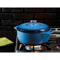 Lodge Logic 鋳鉄製ダッチオーブン ブルー (EC6D33) / BLUE DUTCH OVEN 6QT