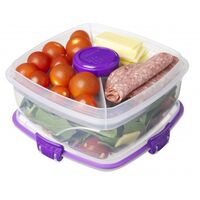 Sistema  サラダ用コンテナ 4個セット (21356) / KLIP IT SALAD TO GO 4.5C