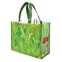 1 Bag at a Time リサイクルショッピングバッグ 50個セット  (1101-40LV) / REUSABLE BAG LILY VALLEY