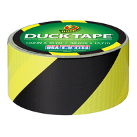 Duck ダクトテープ ブラック＆イエローストライプ柄 (283972) / DCT TAPE YLW&BLK STRP15Y