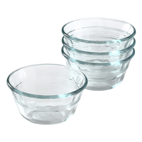 Pyrex カスタードカップ 4個入 6パック (6001142) / CUP CUSTARD PRYEX6OZ PK4